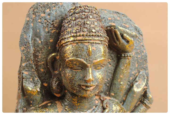 AVALOKETESVARA STATUE 13 inch HAND DECORATED