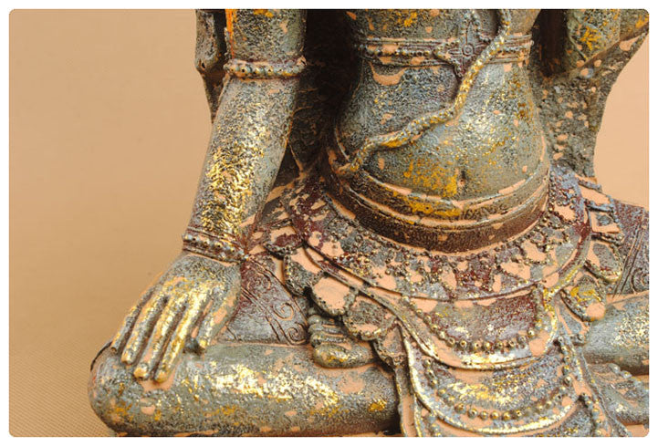 AVALOKETESVARA STATUE 13 inch HAND DECORATED