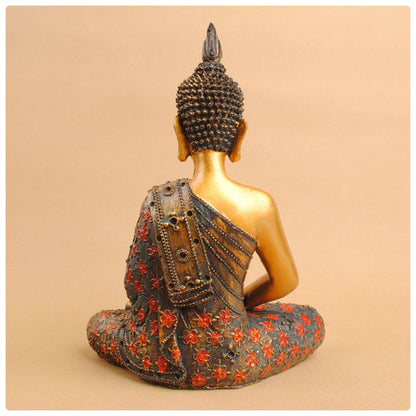 HAND PAINTED BUDDHA STATUE